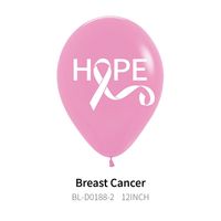 Ballon rose de sensibilisation au cancer du sein pour les fournitures de fête des filles Ballon rose du cancer du sein