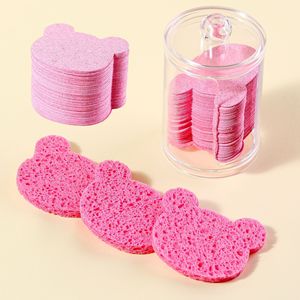 Reuse Natural Compressed Recycle Exfoliating Face Sponge Disposable Remover Flower Shape Simple GZ RTS Bulk Mixed Order - Product Image 3