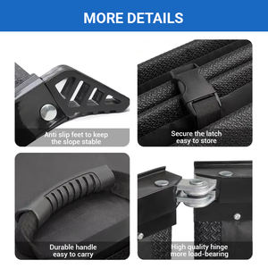 कस्टम एल्यूमीनियम पालतू सीढ़ी बड़ा कुत्ता फोल्डेबल कुत्ते कदम पोर्टेबल पालतू रैंप सीढ़ी कार पालतू रैंप - Product Image 4