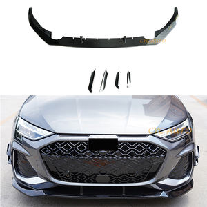 En gros Lame de pare-chocs avant, Spoiler avant, Splitter avant avec lames d'air noires pour <span class=keywords><strong>Audi</strong></span> <span class=keywords><strong>A3</strong></span> 8Y 2025+ <span class=keywords><strong>A3</strong></span> <span class=keywords><strong>S</strong></span>-<span class=keywords><strong>line</strong></span> - Product Image 4