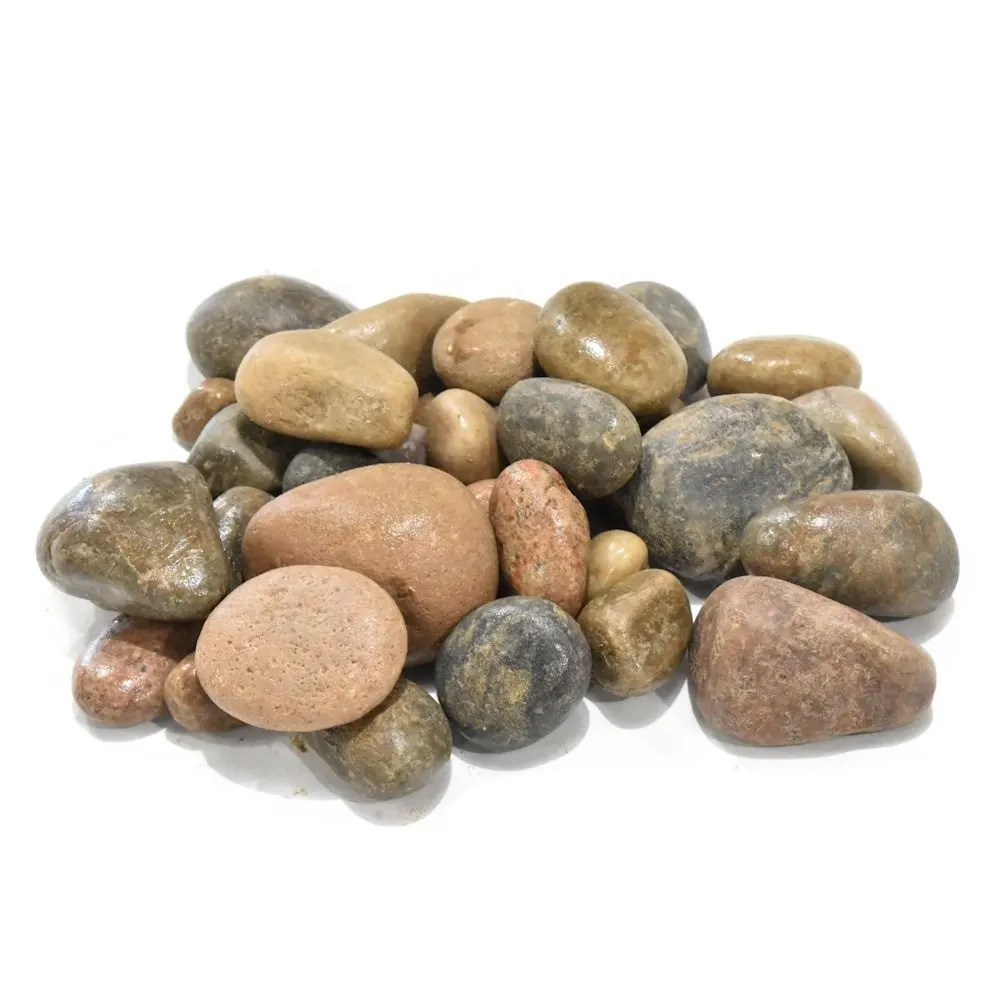 Wholesale Mix Color Pebbles Landscaping Stone Polished Pebbles Garden Natural Stone for Paving Decoration Cobbles Pebble Stone