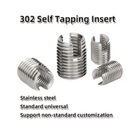 Inserts autotaraudeurs entièrement filetés en acier inoxydable 302 M2-M24, marque BEINANJIXIE, pour une résistance accrue, antidérapants, fendus 1,5 mm