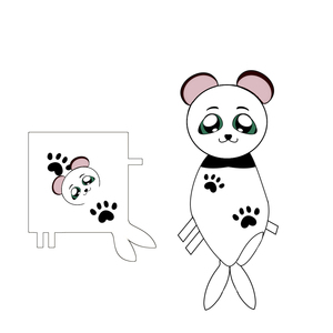 60cm 70cm 80cm 100cm <span class=keywords><strong>couverture</strong></span> de jouet en peluche <span class=keywords><strong>Panda</strong></span> personnalisé pour bébé - Product Image 1