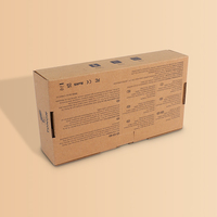 Impression de papier kraft brun boîte postale avec logo personnalisé imprimé ondulé durable solide expédition boîte postale usine de cadeaux