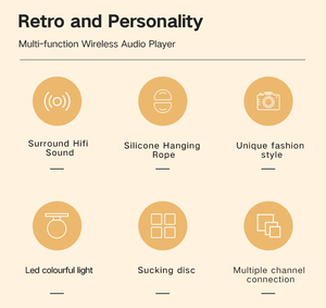 <span class=keywords><strong>2025</strong></span> không thấm nước mini ngoài trời xe phòng tắm loa không dây với Silicone treo dây dây buộc Hifi 3D Stereo âm thanh BT 5.0 LED - Product Image 4