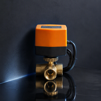 Vanne à boisseau sphérique motorisée Winvall à commande de débit, vanne en laiton motorisée 3 voies, vanne électrique actionnée 24 V CA pour eau froide/chaude