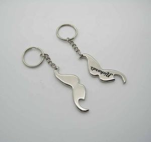 Индивидуальный брелок в форме усов с логотипом открывалки для бутылок для продвижения - Product Image 3