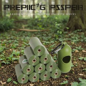 Sacs à déjections canines biodégradables et écologiques personnalisés, sacs à déjections compostables pour chiens, sacs à déchets pour chiens - Product Image 1