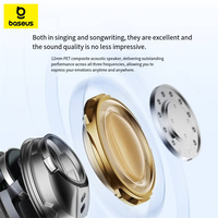 אוזניות אלחוטיות Baseus E10 פרימיום משומשות, אוזניות סטריאו BT עם ביטול רעשים לספורט ושיחות