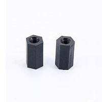 Entretoise hexagonale femelle en polyamide/nylon noir de haute qualité en alliage de zinc M2.5 M3 M4 pour PCB