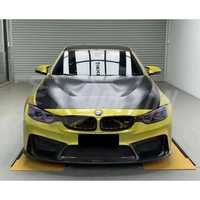 Pour BMW M3 M4 F80 F82 F83 2014-2020 Capot en fibre de carbone de style GTS
