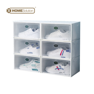 Drawer Plastic Wholesale Ultra Clear Acrylic Transport Shoe Box Under Bed Drawer Type Front Opening Shoe Storage Holder Organizers