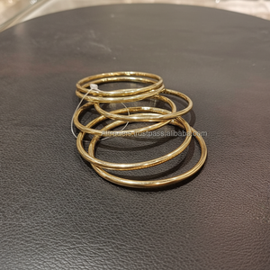 Conjunto de Brazaletes Ajustables de Latón Hechos a Mano, Ecológicos y de Lujo Estilo Boho, Brazalete Moderno y Elegante para Mujer con Personalización - Product Image 1