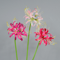 Fleur artificielle, lys araignée de conception nouvelle, vente en gros, longue tige, soie, décoration de table à domicile, arrangements de fleurs, lys araignée