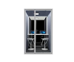 Cabina Telefónica <span class=keywords><strong>de</strong></span> Oficina con Estructura <span class=keywords><strong>de</strong></span> Acero Insonorizada <span class=keywords><strong>de</strong></span> Diseño Moderno con Marco <span class=keywords><strong>de</strong></span> Aluminio para Trabajo/Reuniones en Hoteles y Almacenes - Product Image 2