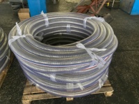 Tuyau renforcé de fil d'acier en spirale PVC/tuyau à ressort en acier pvc transparent/tuyau de conduit d'air flexible résistant à la chaleur