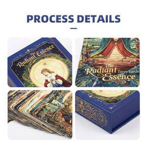 Cartes <span class=keywords><strong>Oracle</strong></span> personnalisées en papier lisse certifié FSC avec dorure à chaud, résistantes à l'eau, pour la réflexion spirituelle quotidienne - Product Image 3