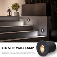Applique murale d'extérieur RVB 3W 5W 10W 15W 20W étanche IP65 à encastrer pour marches d'escalier Applique murale LED en aluminium à pied enterré Éclairage pour escalier