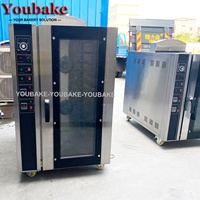 Horno de Convección para Panadería Comercial Máquina para Hacer Pan Horno de Vapor Eléctrico o a Gas para Hornear Pasteles