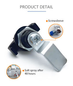 Cerradura de Gabinete Industrial MS714-3 de Aleación de Zinc, Cerradura de Llave de Cuarto de Vuelta, Pestillo de Leva, Tipo Cerrado, Antirrobo, con Llave de Giro LJZ - Product Image 2
