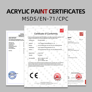 Xin Bowen Công Suất Lớn 14 Màu Sơn Acrylic Chất Lượng Cao Trung Cho Bức Tranh Nghệ Thuật Trên Vải Thủy Tinh Giấy - Product Image 5