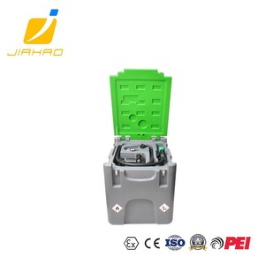 Serbatoio di trasferimento del carburante del serbatoio IBC della benzina portatile con serbatoio del carburante Diesel in plastica della pompa della benzina 12V - Product Image 1