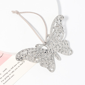 Christmas Pink and Silver Diamond-Studded Butterfly Pendant, Christmas Tree Ornament, Festive Decor, <b>Window</b> Display - Product Image 6