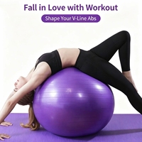Ballon de yoga multifonctionnel en PVC pour l'équilibre, idéal pour le yoga, le fitness, la danse, la gymnastique et le massage - Vente en gros