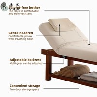 Tempat Tidur Pijat Elektrik Modern Multifungsi untuk Salon Spa, Rangka Kayu Solid, Perawatan Wajah, Moxibustion, dan Hidroterapi