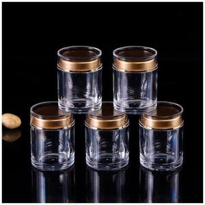 Pot en plastique transparent de luxe 500 ml 700 g Pot à miel Pot de conservation alimentaire pour thé Noix Herbes Bonbons Poudre Huile Capsule - Product Image 6