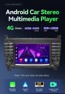 128GB 2 DIN <span class=keywords><strong>Android</strong></span> 14 Xe đa phương tiện Máy nghe nhạc cho w203 Mercedes Benz VITO w639 w168 vaneoclk w209 w210 M/<span class=keywords><strong>ml</strong></span> đài phát thanh Carplay 4 gam wif - Product Image 2