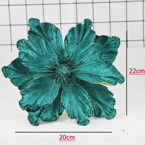 Flor de Magnolia Artificial para Decoración de Árbol de Navidad, 22cm, Adornos Colgantes Florales de Poliéster, Decoración para el Hogar, Fiestas, Boutique - Product Image 3
