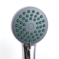 Pommeau de douche léger en ABS chromé, fonction unique, écologique, installation facile pour salle de bain, douche et toilettes, design moderne