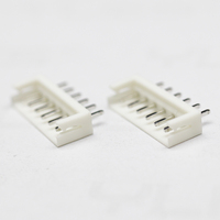 Échantillons gratuits Hauteur d'espacement de 2.54mm Position de 6.2mm 02-20p Connecteur à angle droit à une rangée de plaquettes EH pour carte PCB