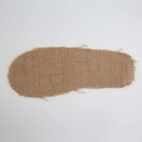 Pantoufle de Massage en Jute naturelle marron écologique, prix d'usine, avec semelle en Fiber de coco et papier imperméable personnalisé