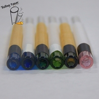 Papier à rouler pour bouche en verre non blanchi simplifié, logo personnalisé, papier à rouler pour bouche en verre coloré