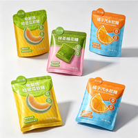 Sachets de collation en aluminium à forme irrégulière avec impression personnalisée OEM, sacs d'emballage plastique à trois soudures latérales pour bonbons et confiseries en vrac, pour l'exportation