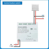 Tuya Smart Wifi 4 canaux relais avec capteur d'humidité de la température interrupteur de Contact sec passif RF433 pour Alexa Alice-Hot