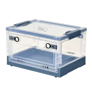 인기있는 사용자 정의 캠핑 천 컨테이너 상자 주최자 접이식 접이식 플라스틱 접힌 저장 상자