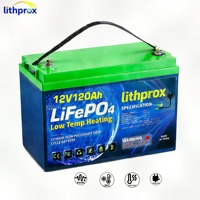 Batería de fosfato de hierro y litio Grado A 12.8V 120AH 6K de ciclo profundo para almacenamiento doméstico con BMS inteligente RS485, conector Anderson, CE, RoHS, IP67, OEM, ODM