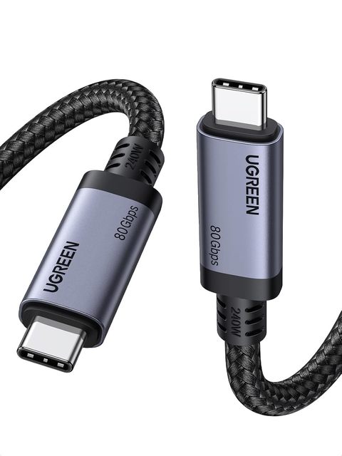 For 240W USB C USB C Cable USB4 Gen4 80Gbps for Thunderbolt 5/4/3 Pure Copper Conductor Nylon Mobile Phones Computers