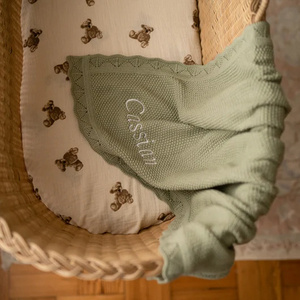 2025 gros hiver Super doux Lovey plaine creux coton Crochet bébé tricot jeter couverture pour siège de voiture - Product Image 4