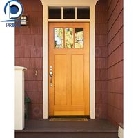 Premium Residential Timber Door with Clean Line Design for Apartment