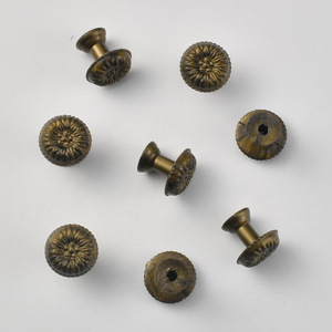 Furniture Handle And Knob Round Bronze Single Hole Traditional Style Cabinet <b>Hardware</b> - Product Image 3