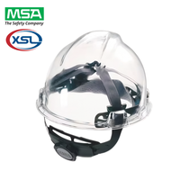 Casque de sécurité MSA V GUARD à visière intégrale, norme CE, en PEHD, pour travaux d'ingénierie et de construction, origine américaine, garantie 1 an, avec vidéo explicative