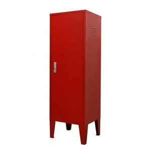 Armoire murale en acier à une porte avec serrure à clé, <span class=keywords><strong>casier</strong></span> H900*W380*D450MM, armoire de rangement en métal avec pieds - Product Image 3