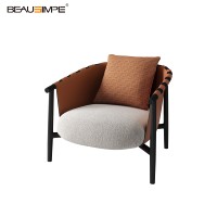 Fauteuil de loisirs de luxe Cleo en cuir de selle, moderne, taille personnalisable, ensemble carré gonflable convertible pour appartement et salon