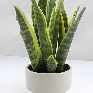 Planta Artificial de Orquídea Tigre, <span class=keywords><strong>Sansevieria</strong></span> Verde Amarilla de 40cm, Decoración para el Hogar, Pared, Boda, Pascua - Product Image 4