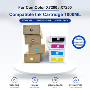 ตลับหมึกพิมพ์ GOOSAM 1000 มล. พร้อมชิป CMYK สำหรับเครื่องพิมพ์ Riso ComColor X7200 X7250 ซีรีส์ สำหรับร้านพิมพ์จำนวนมาก - Product Image 1