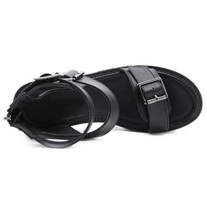 Sandales noires à talons compensés pour femmes, chaussures à talons épais pour dames, nouvelle collection 2022, zapatos mujer MYD4199 - Product Image 6